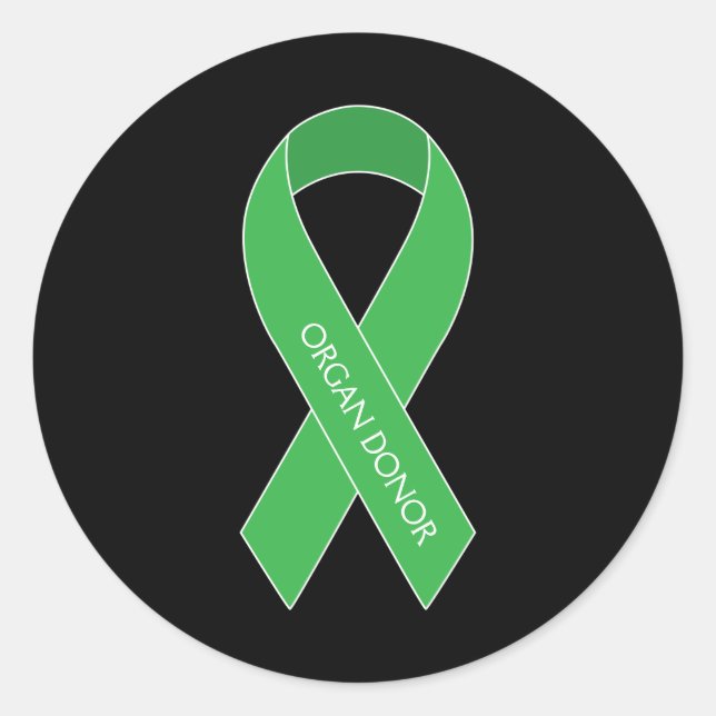 Pegatina Redonda Donante de órganos (Anverso)