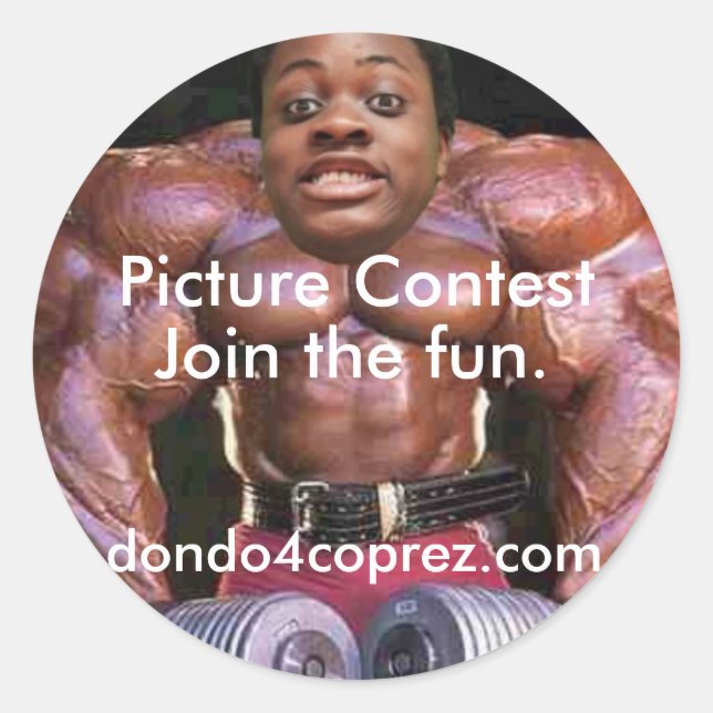 Pegatina Redonda Dondo Buff (Anverso)