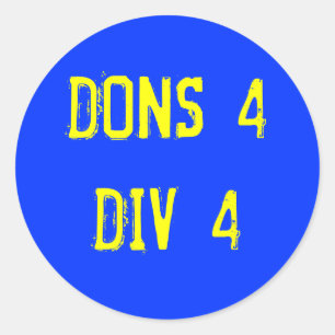 PEGATINA REDONDA DONS4DIV4