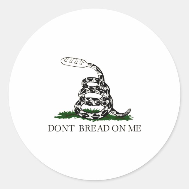 Pegatina Redonda Dont Bread On Me  (Anverso)