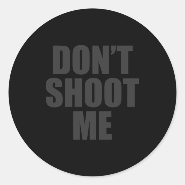 Pegatina Redonda Dont Shoot Me Festival Apparel  (Anverso)