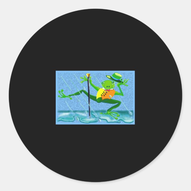 Pegatina Redonda Dont Worry Be Hoppy Toddler  (Anverso)