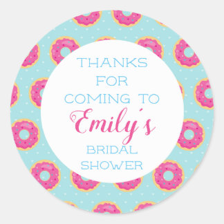 Pegatina Redonda Donut Fiesta Gracias Pegatinas