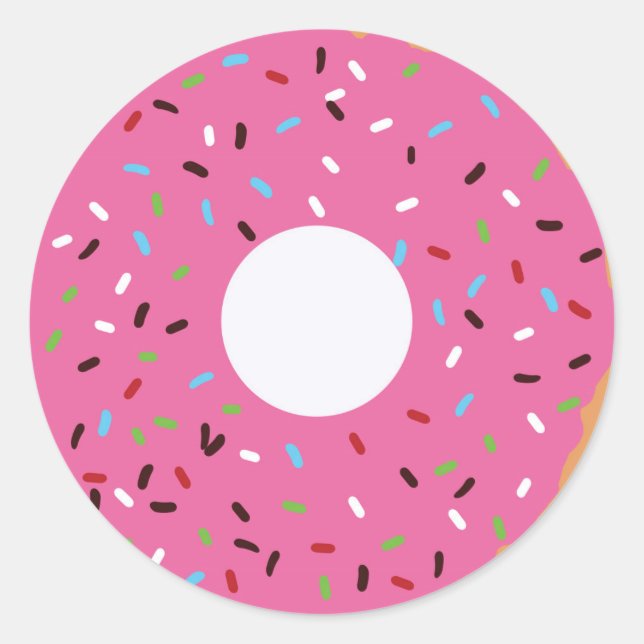 Pegatina Redonda Donut Gracias (Anverso)