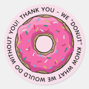 Pegatina Redonda DONUT Gracias Maestros