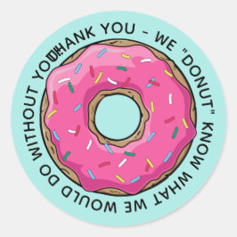 Pegatina Redonda DONUT Gracias Maestros
