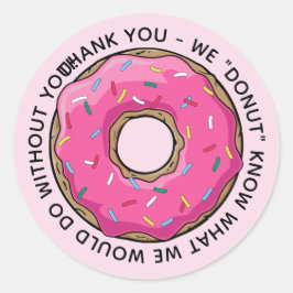 Pegatina Redonda DONUT Gracias Maestros