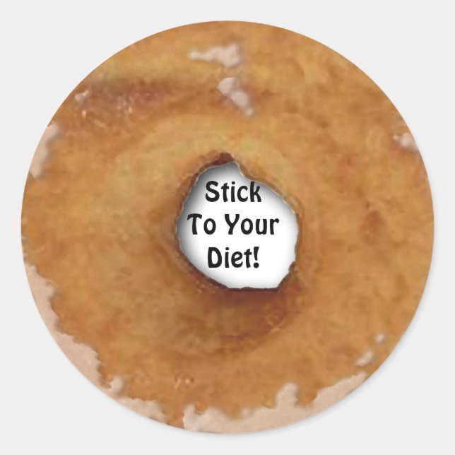 PEGATINA REDONDA DONUT HUMOR (Anverso)