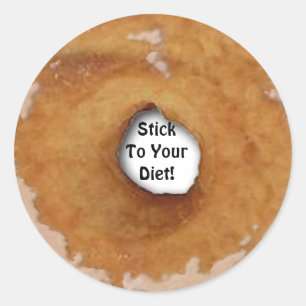 PEGATINA REDONDA DONUT HUMOR