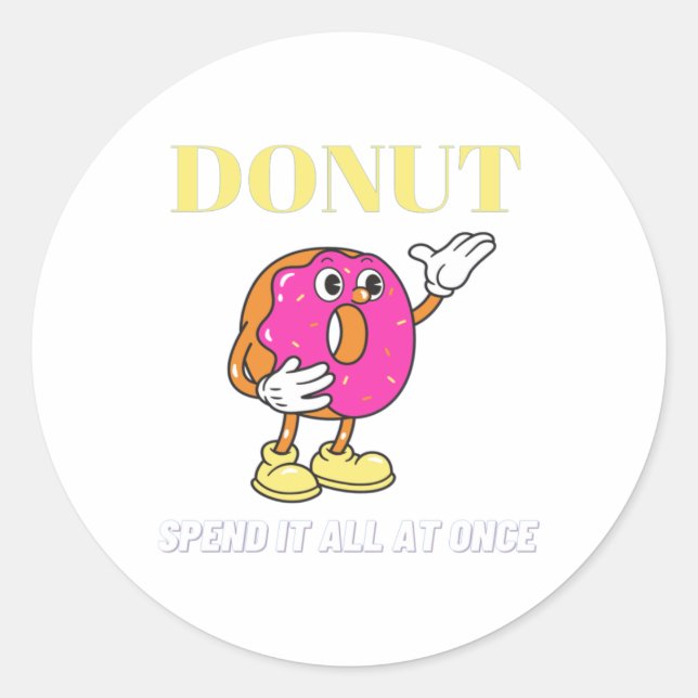 Pegatina Redonda Donut stiker (Anverso)