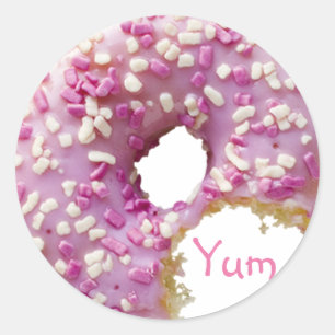 Pegatina Redonda Donut SWEET Glazed