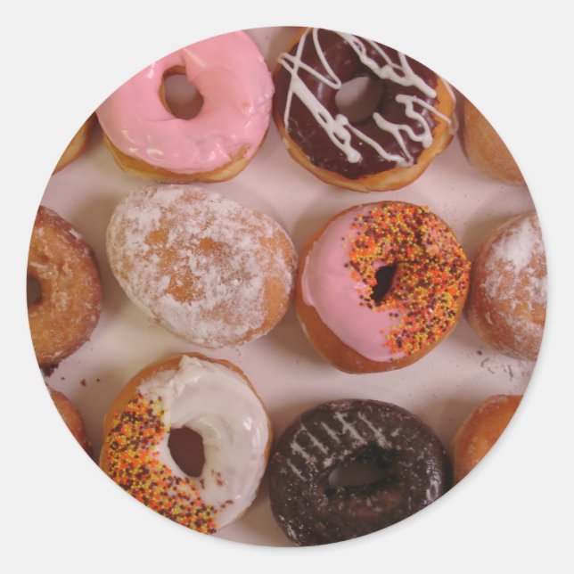 PEGATINA REDONDA ¡DONUTS! (Anverso)