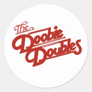 Pegatina Redonda Doobie Doubles Tables