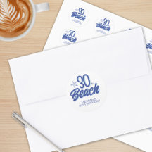 Doodle 30, De Moda, Es Un Cumpleaños En La Playa