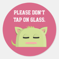 Dormir Kitty Por Favor No Golpee El Vidrio