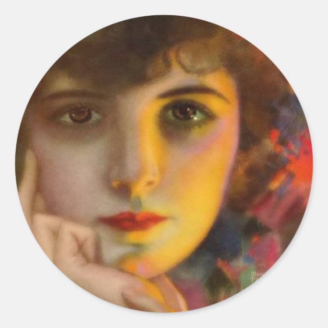 Pegatina Redonda Dorothy Phillips (Anverso)