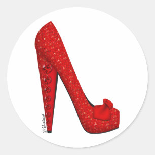 Pegatina Redonda Dorothy Ruby Pump