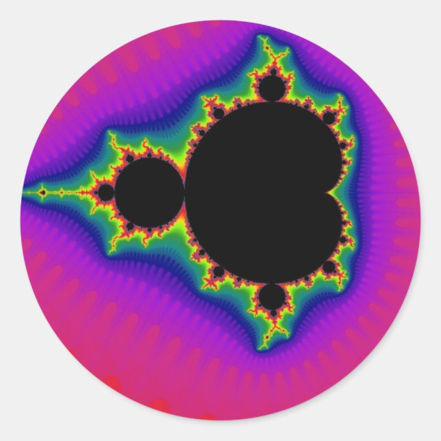 Pegatina Redonda Dos al poder de cuarenta Pegatinas (Anverso)