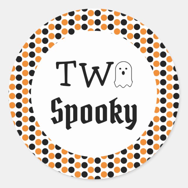 Pegatina Redonda Dos Amanecer Espeluznantes (Anverso)