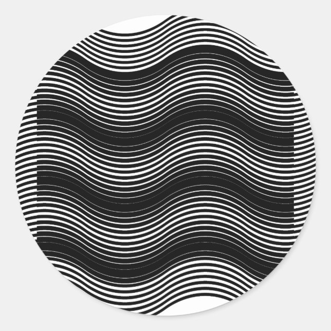 Pegatina Redonda Dos capas consistentes en curvas con inc idéntico (Anverso)