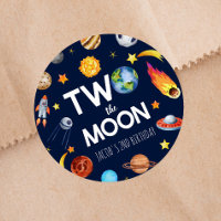 Dos la fiesta de cumpleaños del planeta del espaci