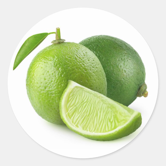 Pegatina Redonda Dos lirios frescos (Anverso)