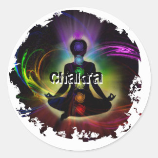 Pegatina Redonda Dos Pegatinas en crisis