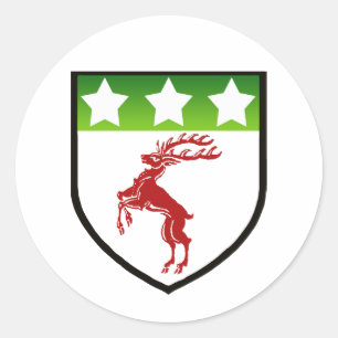 PEGATINA REDONDA DOUGHERTY SHIELD