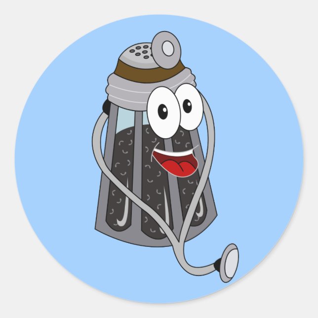 Pegatina Redonda Dr. Pepper Shaker (Anverso)