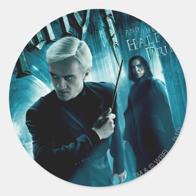 Pegatina Redonda Draco Malfoy and Snape 1 (Anverso)