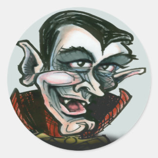 Pegatina Redonda Drácula