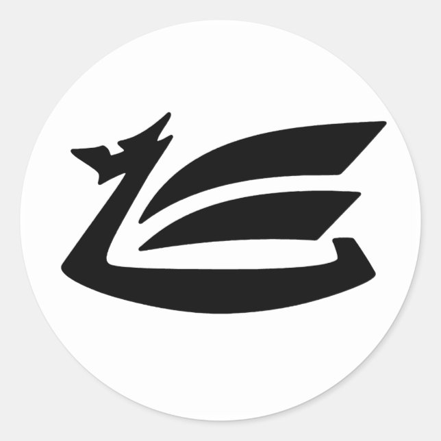 Pegatina Redonda Dragón (Anverso)