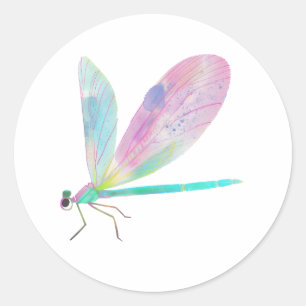 Pegatina Redonda Dragón cutáneo