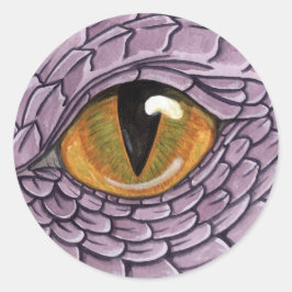 Pegatina Redonda Dragon Eye