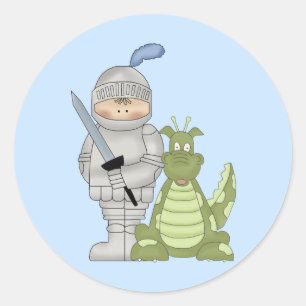 Pegatina Redonda Dragon Knight