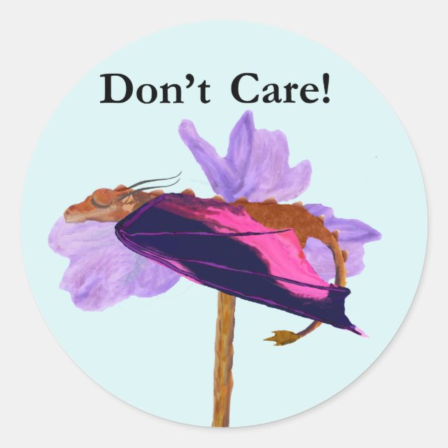 Pegatina Redonda Dragon Sleeping (Anverso)