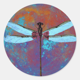 Pegatina Redonda Dragonflight