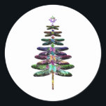 Pegatina Redonda Dragonfly Christmas Tree Shirt Inspire Lover Xmas<br><div class="desc">Dragonfly Christmas Tree Shirt Inspire Lover Xmas C</div>