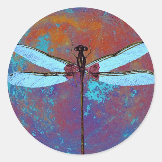 Pegatina Redonda Dragonismo (Anverso)