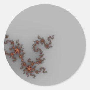 Pegatina Redonda Dragonismo - Fractal