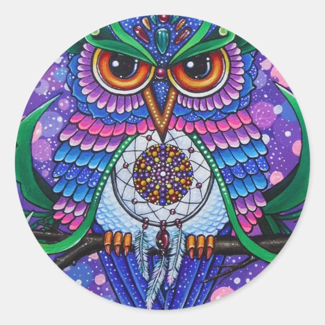 Pegatina Redonda Dream Keeper (Anverso)