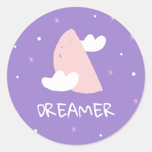 Pegatina Redonda Dreamer