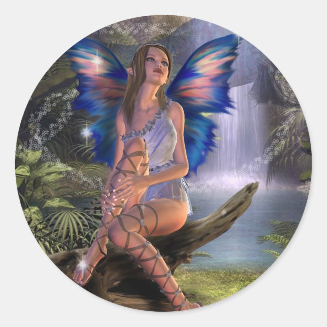 Pegatina Redonda Dreaming de día (Pegatinas) (Anverso)