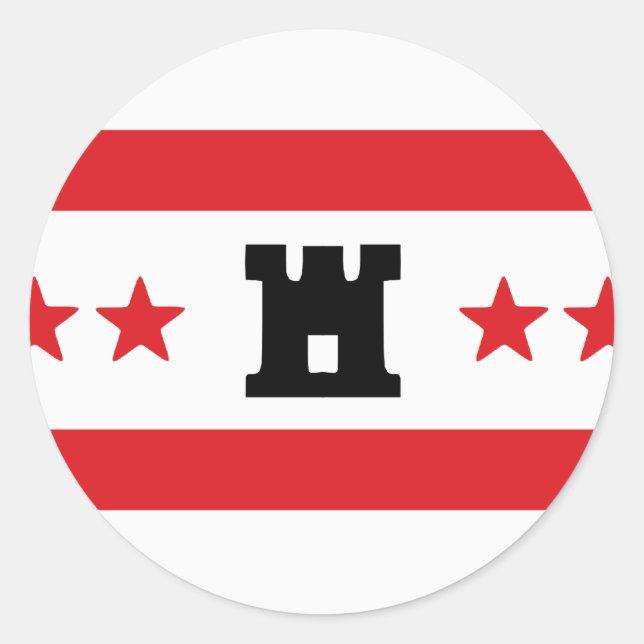 Pegatina Redonda Drenthe, Países Bajos (Anverso)