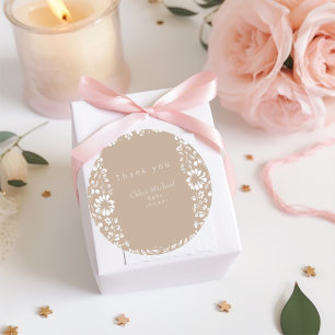 Pegatina Redonda Ducha de bebé de Talavera