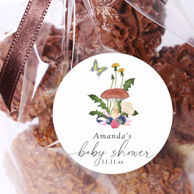 Pegatina Redonda Ducha de bebé para hongos (Subido por el creador)