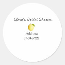 Ducha de limón de novia moderna sencilla minimalis