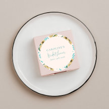 Ducha de Novia Cuadros de Girasoles Turquesa