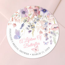 Ducha de Novia de Flor Silvestre de Mariposa
