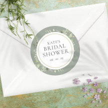 Ducha de Novia de Hojas Suaves de Primavera